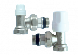 Комплект кранів радіаторних кутових(верх+низ) HRV-619 1/2"