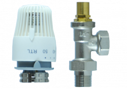 Кран термостатический угловой RTL  HVRT-01 1/2"